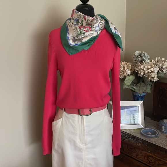 Emporio Armani Pink Knit Top Size IT40 US Small - Picture 4 of 16